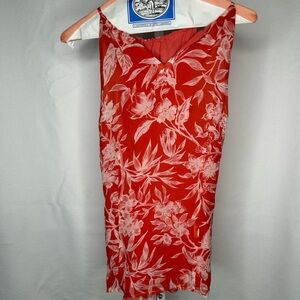 Ann Taylor Red Floral Blouse